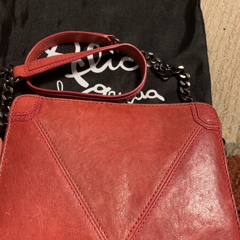 Alice&Olivia Pink Leather Clutch - Picture 12 of 14